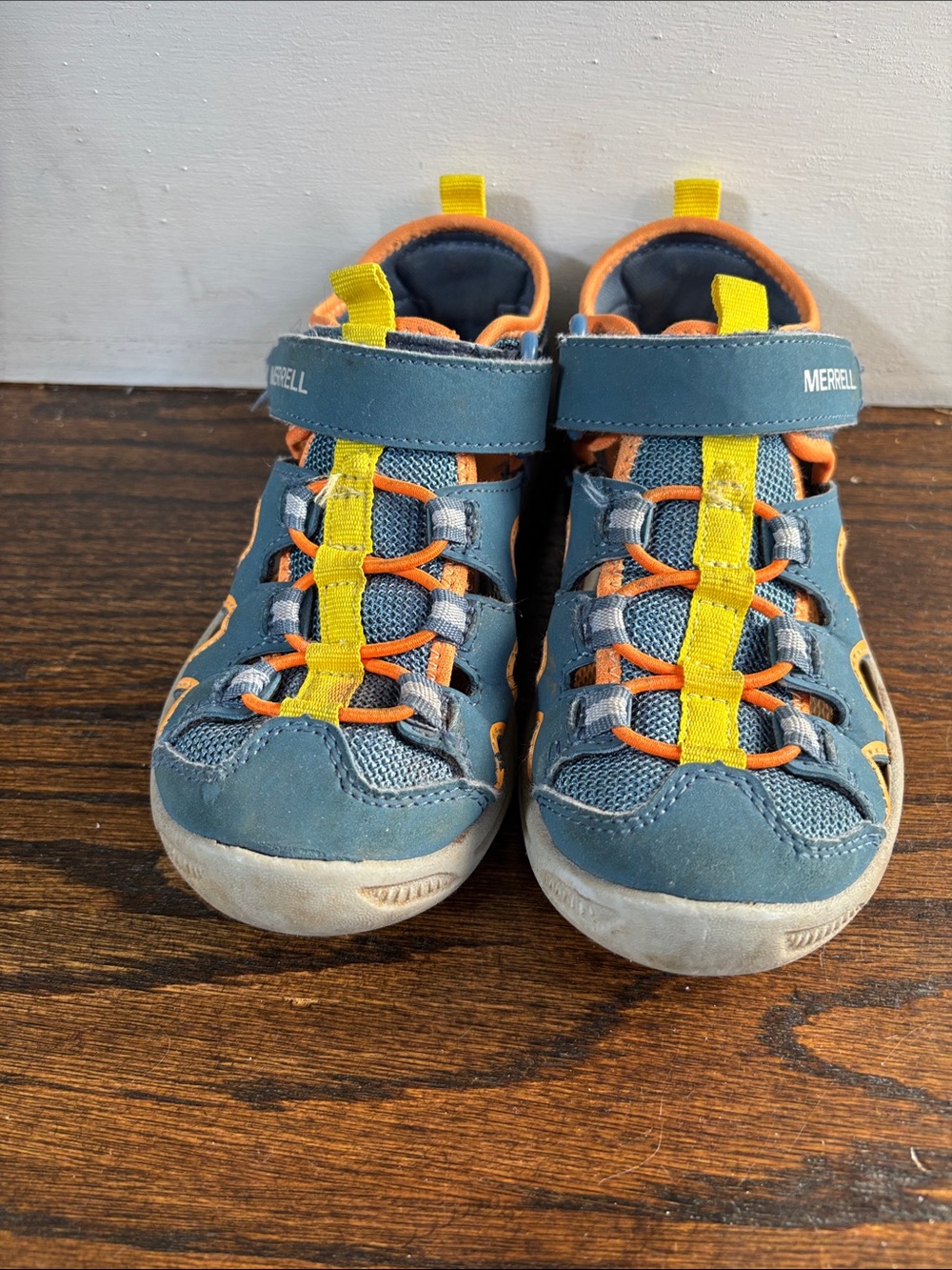 Merrell Kids Blue and Yellow Outdoor Sneaker Sandal